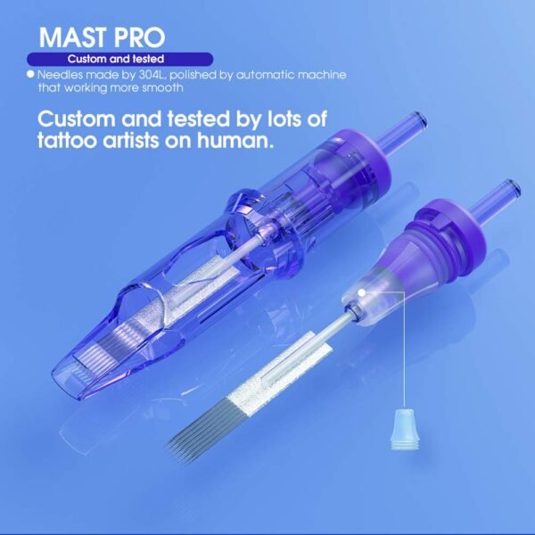 20pcs/Box Mast Pro Pmu Tattoo Cartridges UNIVERSAL NEEDLE CARTRIDGES 1001RL 1003RL Disposable Needles Bugpin #10 3 Round Liner Size