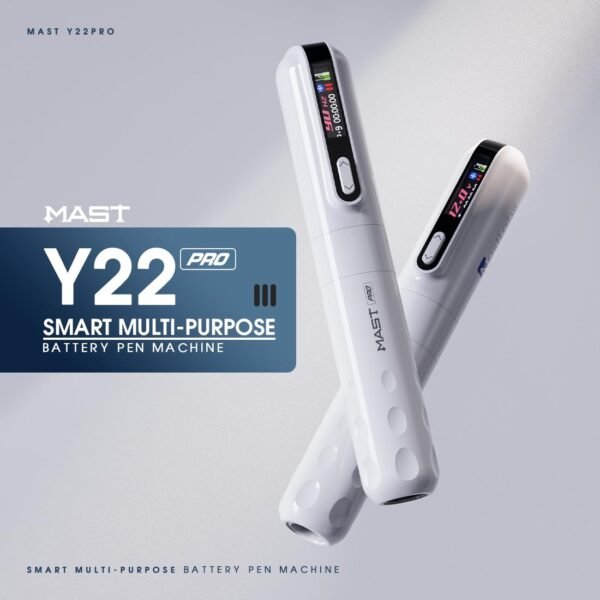 Mast Y22 Pro Pmu Tattoo Machine Gun , Wireless Tattoo Pen, 3.0mm Stroke, 2 Modes Working,1300mAh Battery Torque Motor