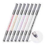 10Pcs Silver Dual Ended Premium Crystal Eyebrow Microblading Pen Hand Tool