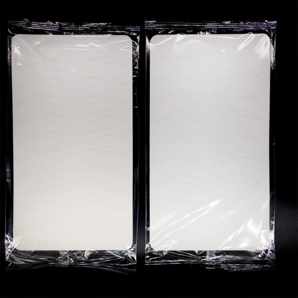 10Pcs 3D Pre Printed Hairstroke Eyebrow Silicone Pmu Practice Skin Pad
