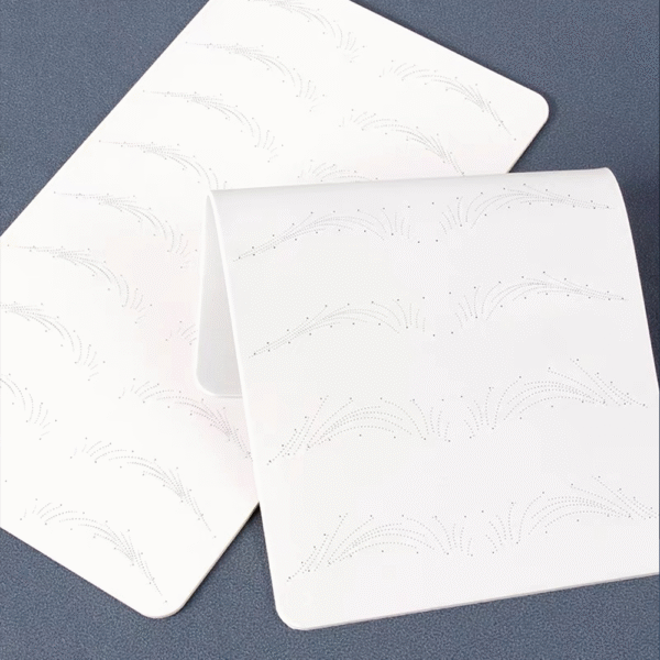 10Pcs 3D Pre Printed Hairstroke Eyebrow Silicone Pmu Practice Skin Pad