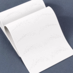 10Pcs 3D Pre Printed Hairstroke Eyebrow Silicone Pmu Practice Skin Pad