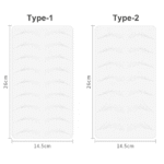 10Pcs 3D Pre Printed Hairstroke Eyebrow Silicone Pmu Practice Skin Pad