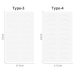 10Pcs 3D Pre Printed Hairstroke Eyebrow Silicone Pmu Practice Skin Pad