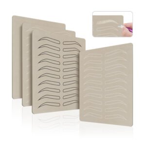 10Pcs No Ink Needed Pad Microblading Eyebrow Latex Inkless Practice Skin for Eyebrow Tattoos