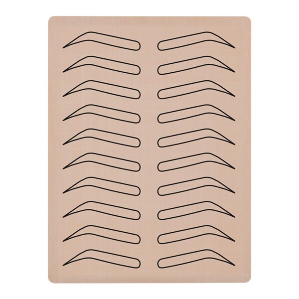 10Pcs No Ink Needed Pad Microblading Eyebrow Latex Inkless Practice Skin for Eyebrow Tattoos