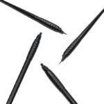 10pcs Black Permanent Makeup Disposable Eyebrow Microblading Pen with Ring Cup