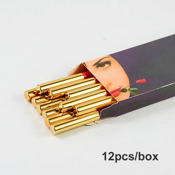 12Pcs/Box Gold Rose Eyebrow Pencil for PMU Microblading Pre Draw