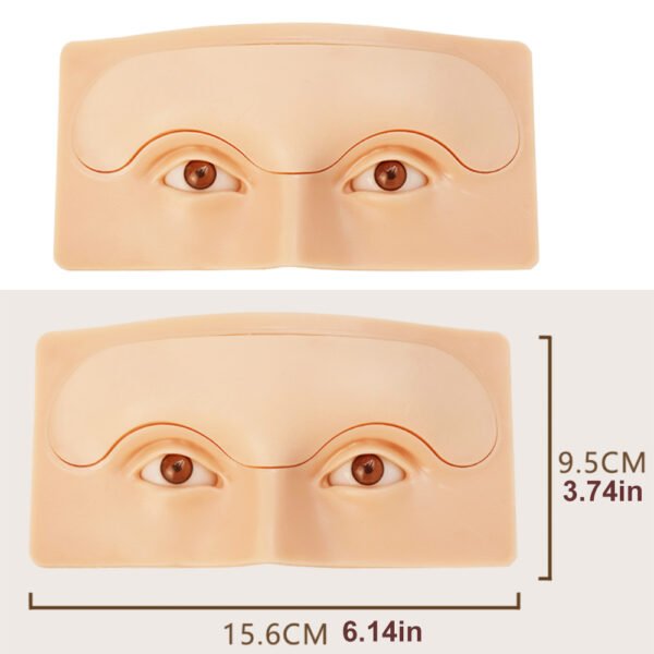 5Pcs 3d Realist Makeup Face With Replaceable Pmu Microblading Eyebrow Practice Pad